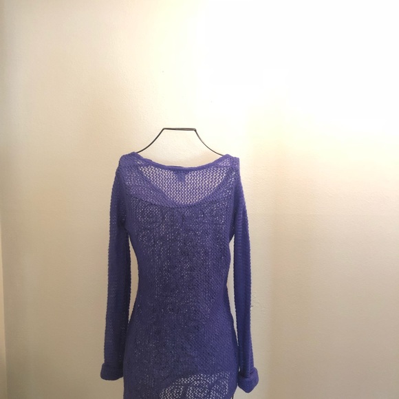 🎁BAR III BLUE KNIT SWEATER SIZE M🎁 - Picture 3 of 6